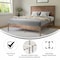 Flash Furniture LT Brown Queen Wooden Platform Bed with Headboard MG-09004QB-Q-OAK-GG - alternate 5